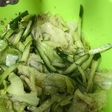 レタスときゅうりの中華風サラダ(^○^)